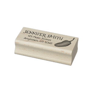 Jalapeno Spicy Hot Pepper Gemüse Personalisiert Gummistempel