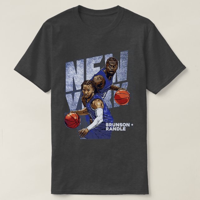 Jalen Brunson Julius Randle New York Duo 1 T-Shirt (Design vorne)