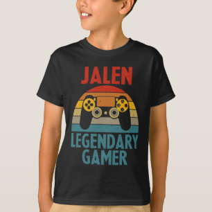Jalen Geschenk Name Personalisiert Lustig Gaming G T-Shirt