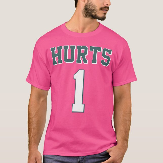 Jalen Hurts 1 Philadelphia Football Fan Jersey T-Shirt (Vorderseite)