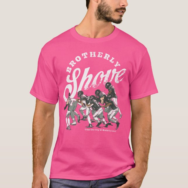 Jalen Hurts Philadelphia Brotherly Shove T-Shirt (Vorderseite)