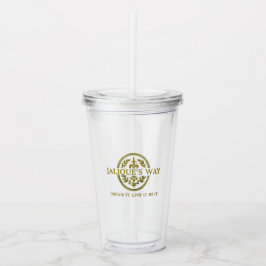 Jalique's Way Tasse und Strohhalm