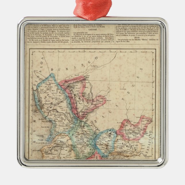 Jalisco, Mexiko 2 Ornament Aus Metall (Vorne)