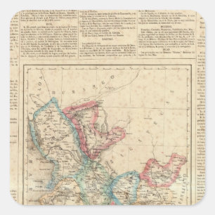 Jalisco, Mexiko 2 Quadratischer Aufkleber