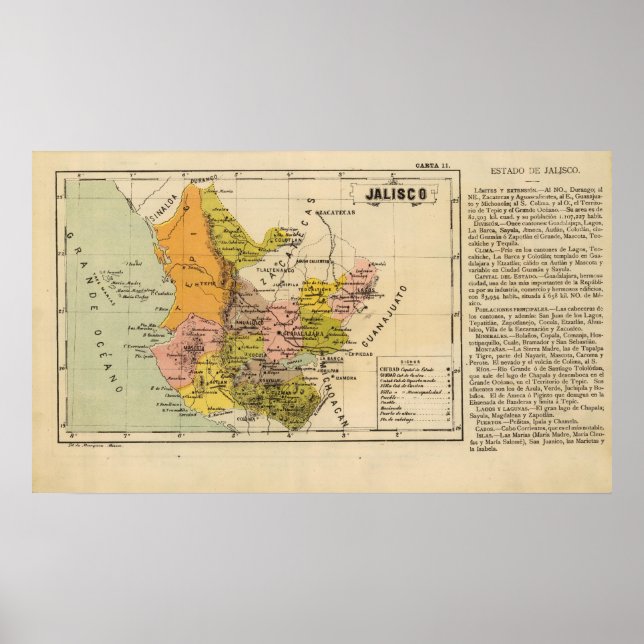 Jalisco, Mexiko Poster (Vorne)