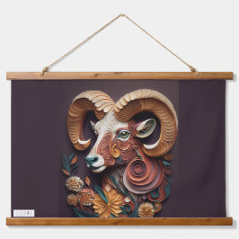 JALOOS HANGING TAPESTRY WANDTEPPICH MIT HOLZRAHMEN