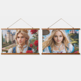 JALOOS HANGING TAPESTRY WANDTEPPICH MIT HOLZRAHMEN