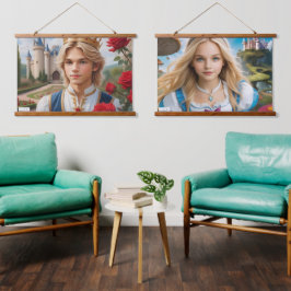 JALOOS HANGING TAPESTRY WANDTEPPICH MIT HOLZRAHMEN