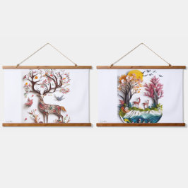 JALOOS HANGING TAPESTRY WANDTEPPICH MIT HOLZRAHMEN