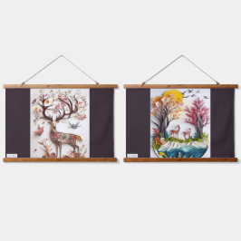 JALOOS HANGING TAPESTRY WANDTEPPICH MIT HOLZRAHMEN