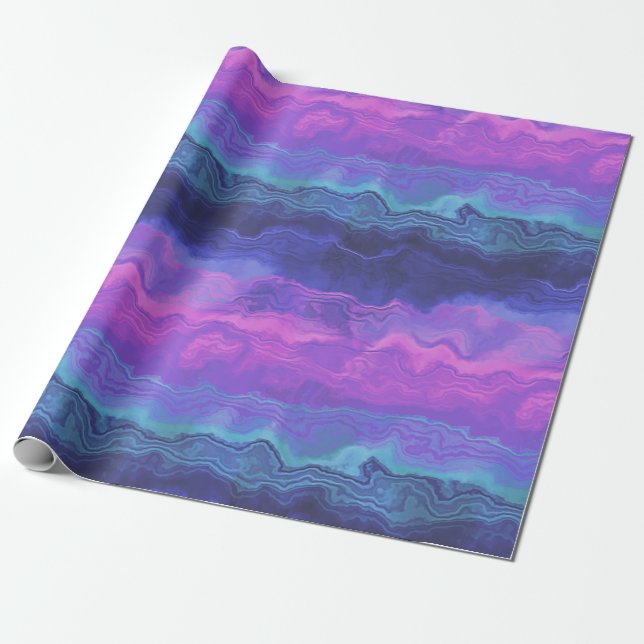 Jalousie agate ombre: geschenkpapier (Ungerollt)