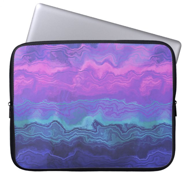 Jalousie agate ombre: laptopschutzhülle (Vorderseite)