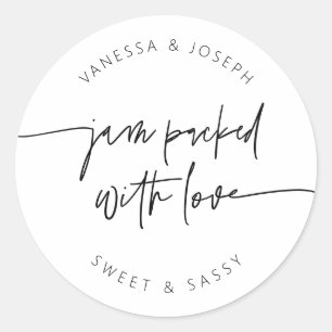 Jam Jar Label Gastgeschenk Hochzeit Produkt Aufkle Runder Aufkleber