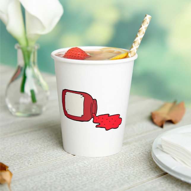 Jam Niedlich Red Jelly Jar Pappbecher (Von Creator hochgeladen)