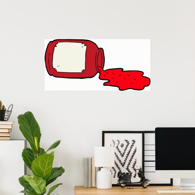 Jam Niedlich Red Jelly Jar Poster (Von Creator hochgeladen)