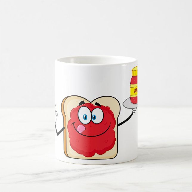 Jam On Toast Happy Face Coffee Tasse (Von Creator hochgeladen)