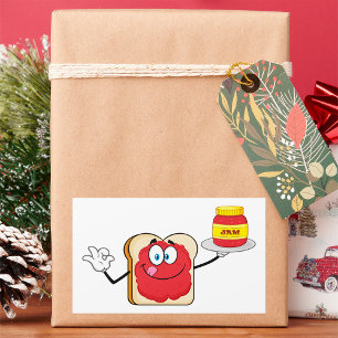 Jam on Toast Rechteckiger Aufkleber