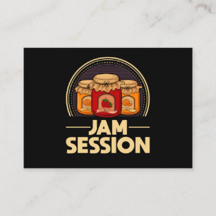 Jam Session Music Pun Jelly Lover Visitenkarte