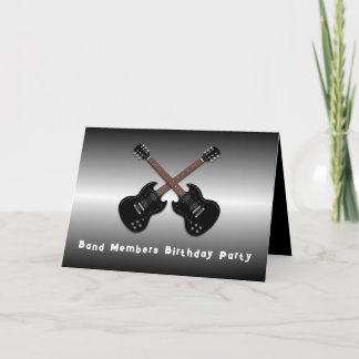 Jam Session Teen Boys Geburtstagsparty Einladung