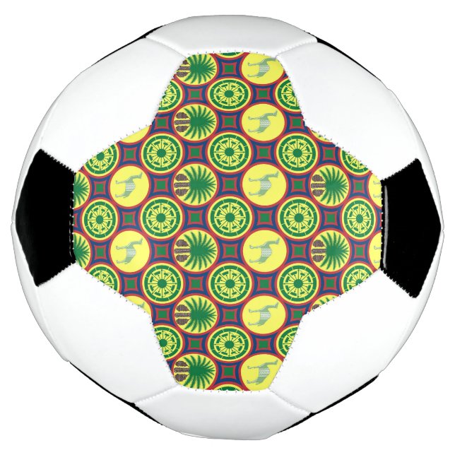 Jamahiri ® Libya | Africa Pattern Fußball (Gedreht)