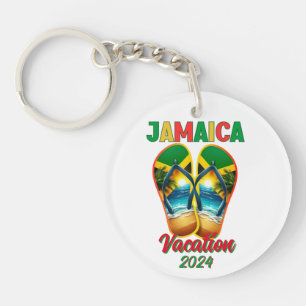 Jamaica 2024 Dreh Flop Vacation Tropical Beach Schlüsselanhänger