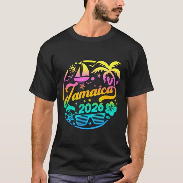 Jamaica 2026 Family Vacation Beach Matching Group  T-Shirt (Vorderseite)