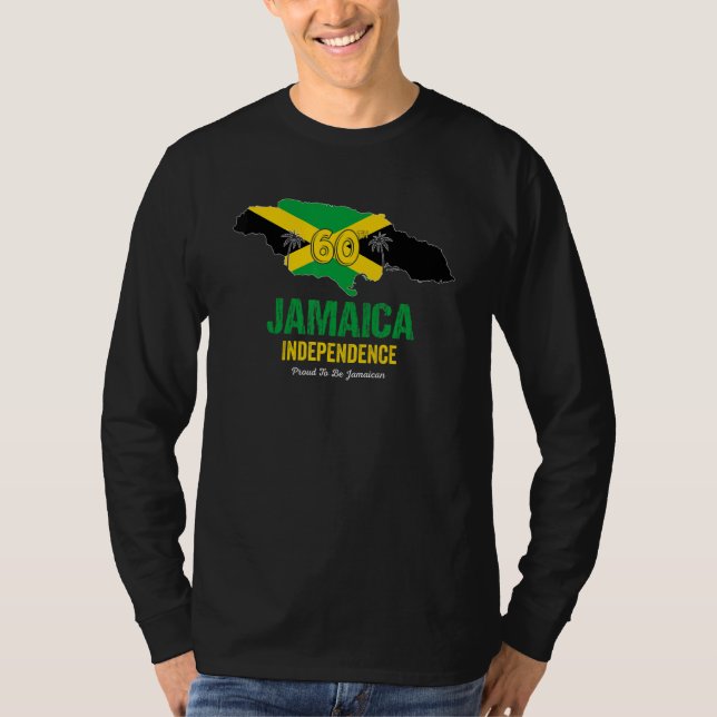 Jamaica 60th Celebration Independence Proud Jamaic T-Shirt (Vorderseite)