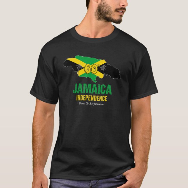 Jamaica 60th Celebration Independence Proud Jamaic T-Shirt (Vorderseite)