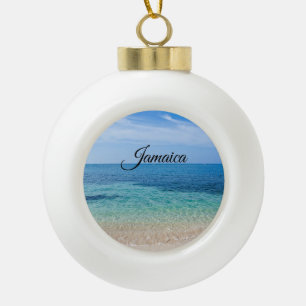 Jamaica Beach Keramik Kugel-Ornament