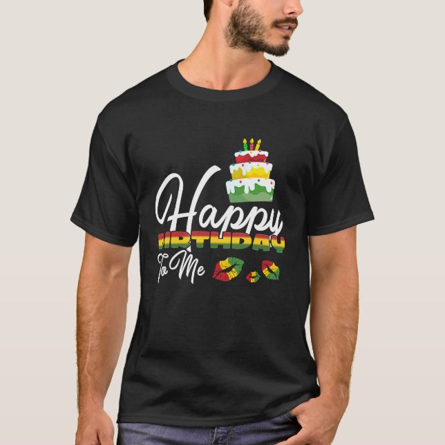 Jamaica Birthday Cake Happy Birthday to Me 1 T-Shirt (Vorderseite)