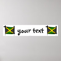Jamaica Brush Flag Banner