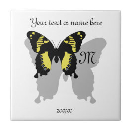 Jamaica Butterfly Shadow Monogram Fliese