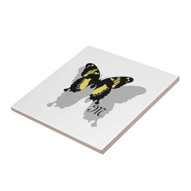 Jamaica Butterfly Shadow Monogram Fliese (Seite)