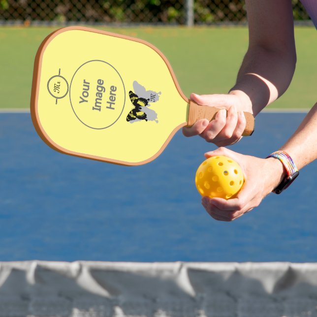 Jamaica Butterfly Shadow Monogram Pickleball Schläger (InSitu)