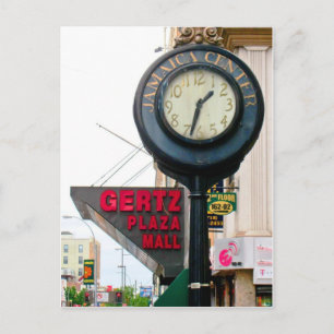 Jamaica Center Gusseisen-Uhr-Postkarte Postkarte