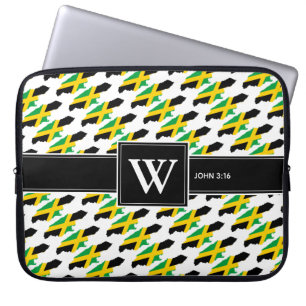 JAMAICA Christlich Scripting Monogram-Notebook Laptopschutzhülle