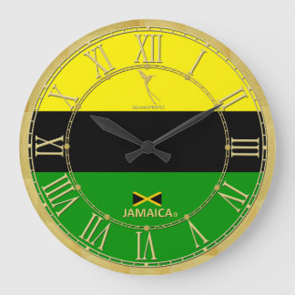 Jamaica Colors Gold römische Zahlen Moderne Uhr
