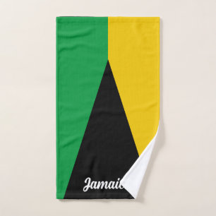 Jamaica Colors Green Black & Gold Jamaika Handtuch