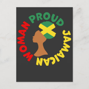 Jamaica Country Flag Roots Proud Jamaikanische Fra Postkarte