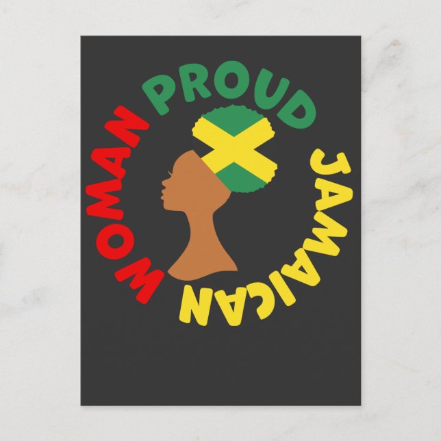 Jamaica Country Flag Roots Proud Jamaikanische Fra Postkarte (Vorderseite)