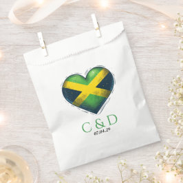 Jamaica Couple Heart Wedding Geschenktütchen