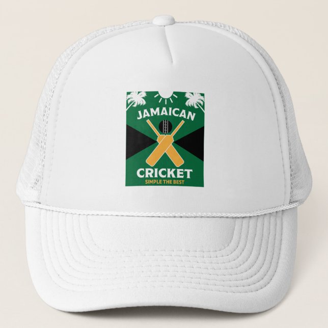 Jamaica Cricket Truckerkappe (Vorderseite)