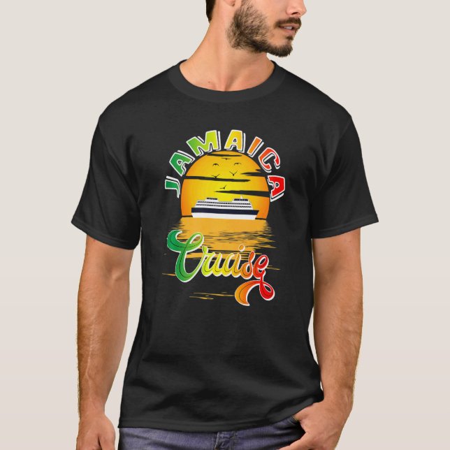 Jamaica Cruise Jamaican Segeln Karibik Urlaub T-Shirt (Vorderseite)