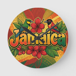 Jamaica dreams runde wanduhr
