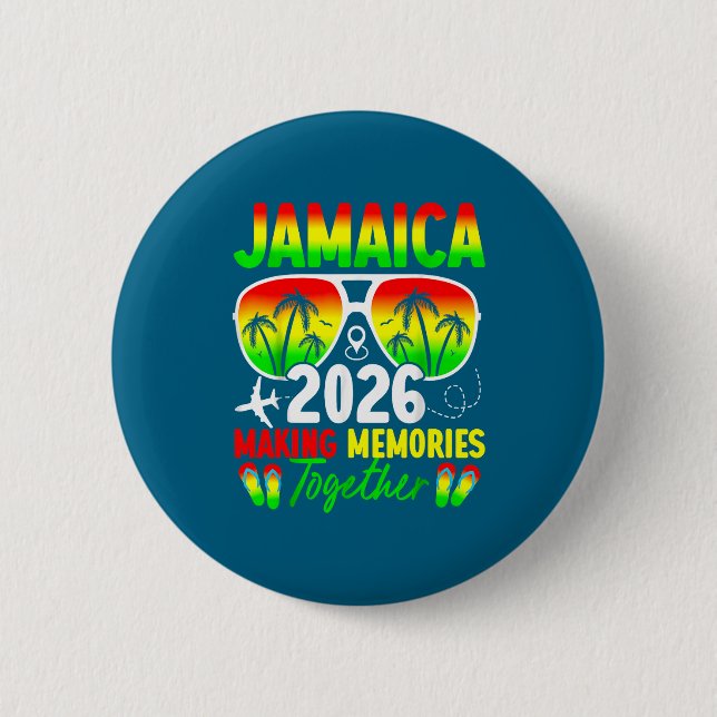 Jamaica Family Reunion 2026 Making Memories Vacati Button (Vorderseite)