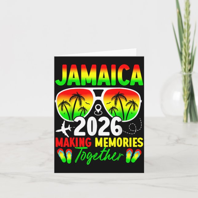 Jamaica Family Reunion 2026 Making Memories Vacati Karte (Vorderseite)