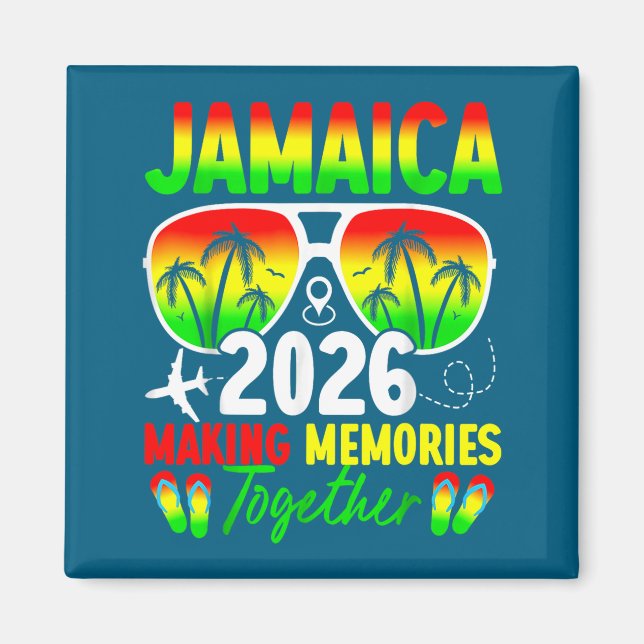 Jamaica Family Reunion 2026 Making Memories Vacati Magnet (Vorne)