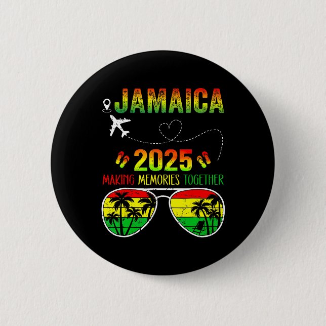 Jamaica Family Wiedersehen 2025 Erinnerungen Vacat Button (Vorderseite)