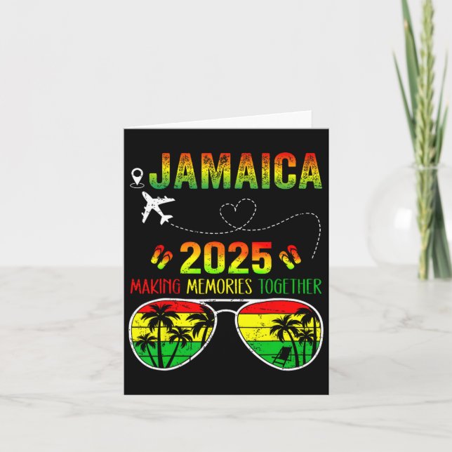 Jamaica Family Wiedersehen 2025 Erinnerungen Vacat Karte (Vorderseite)
