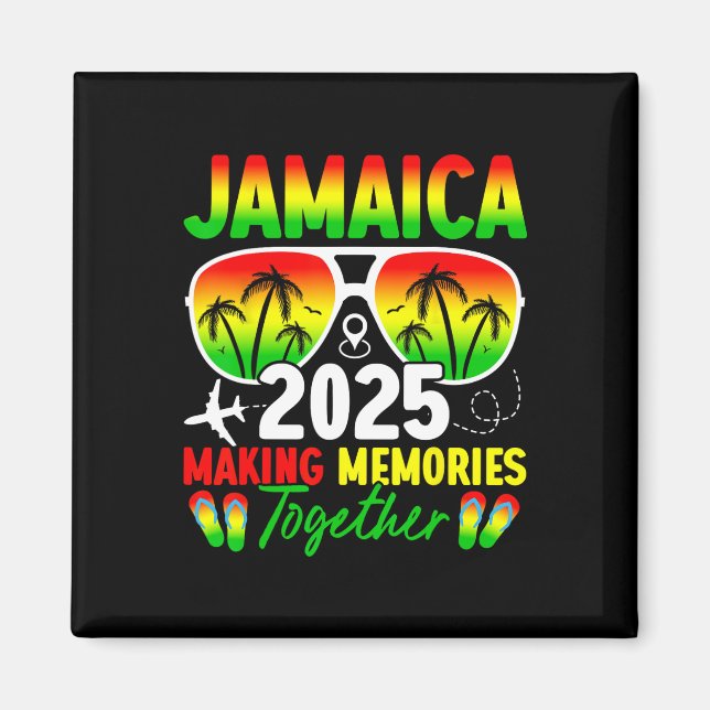 Jamaica Family Wiedersehen 2025 Erinnerungen Vacat Magnet (Vorne)
